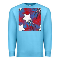 Ocean Blue Glitter 4th Of July Seamless Pattern Premium Sweatshirt - BundleAndBundleShop