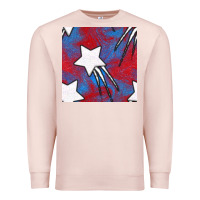 Pale Pink Glitter 4th Of July Seamless Pattern Premium Sweatshirt - BundleAndBundleShop