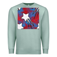 Seafoam Glitter 4th Of July Seamless Pattern Premium Sweatshirt - BundleAndBundleShop