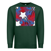 Sports Green Glitter 4th Of July Seamless Pattern Premium Sweatshirt - BundleAndBundleShop