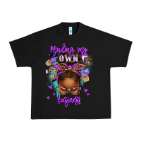 Black minding my own business afro messy bun Urban Heavy Tee - texasbilliewilder