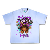 Grape Ice minding my own business afro messy bun Urban Heavy Tee - texasbilliewilder