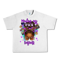 Lunar Rock minding my own business afro messy bun Urban Heavy Tee - texasbilliewilder