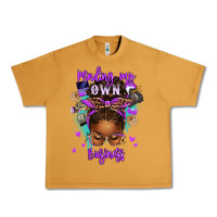 Peanut Butter minding my own business afro messy bun Urban Heavy Tee - texasbilliewilder