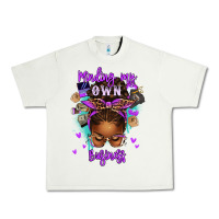 Pistachio minding my own business afro messy bun Urban Heavy Tee - texasbilliewilder