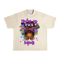 Sandshell minding my own business afro messy bun Urban Heavy Tee - texasbilliewilder