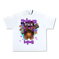White minding my own business afro messy bun Urban Heavy Tee - texasbilliewilder
