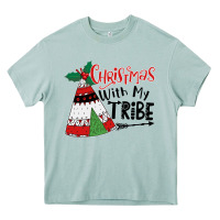 Arona Christmas with my tribe boho Heavy Core Tee - CowhideDigitalArt