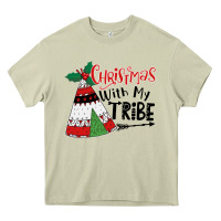 Mossy Christmas with my tribe boho Heavy Core Tee - CowhideDigitalArt