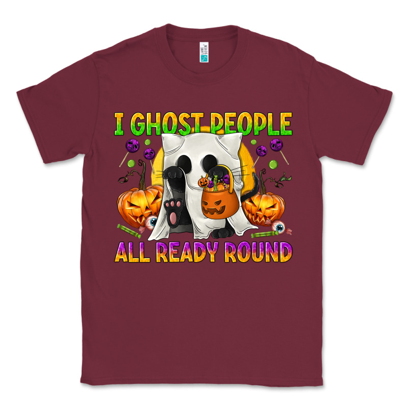 I Ghost People All Ready Round Classic Tee by texasbilliewilder | Teevron