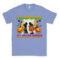 Colony Blue I Ghost People All Ready Round Classic Tee - texasbilliewilder