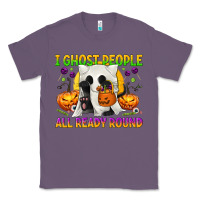 Lavender I Ghost People All Ready Round Classic Tee - texasbilliewilder