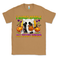 Toasted Coconut I Ghost People All Ready Round Classic Tee - texasbilliewilder