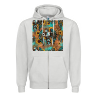 Faith Cross Seamless Pattern Zipper Hoodie | Teevron