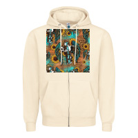 Sandshell faith cross seamless pattern Zipper Hoodie - HRA Design Shop