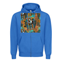 True Royal faith cross seamless pattern Zipper Hoodie - HRA Design Shop