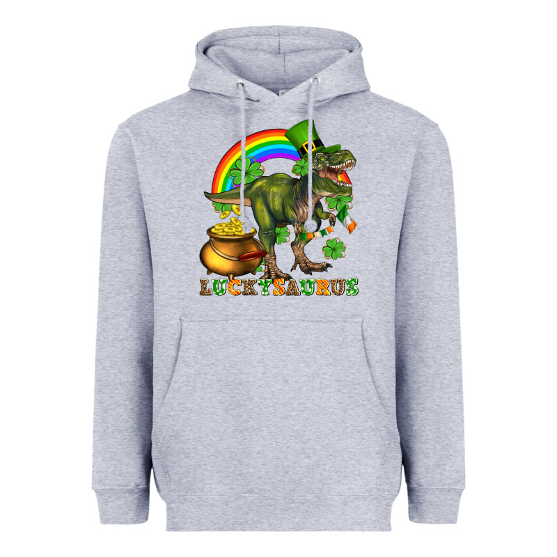 Luckysaurus And St Patricks Heavyweight Hoodie by AdoDesignShop | Teevron
