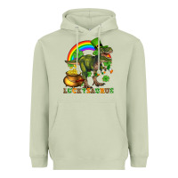 Matcha luckysaurus and st patricks Heavyweight Hoodie - AdoDesignShop