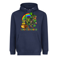 Navy luckysaurus and st patricks Heavyweight Hoodie - AdoDesignShop
