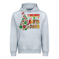 Heather Grey i believe in santa paws Urban Hoodie - MaliasSmallBusiness