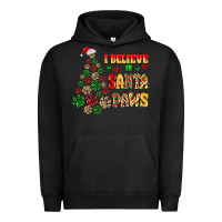 Pigment Black i believe in santa paws Urban Hoodie - MaliasSmallBusiness