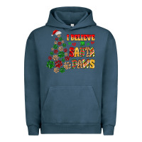 Pigment Midnight Navy i believe in santa paws Urban Hoodie - MaliasSmallBusiness