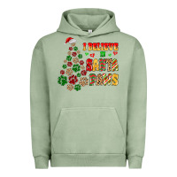 Pigment Oil Green i believe in santa paws Urban Hoodie - MaliasSmallBusiness