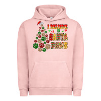 Pigment Salmon i believe in santa paws Urban Hoodie - MaliasSmallBusiness