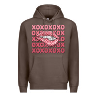 Coffee xoxo checker lips Premium Hoodie - MaliasSmallBusiness