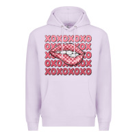 Xoxo Checker Lips Premium Hoodie | Teevron