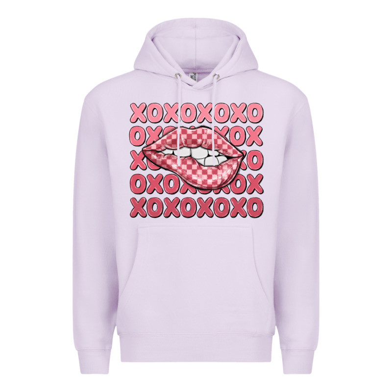 Xoxo Checker Lips Premium Hoodie by MaliasSmallBusiness | Teevron
