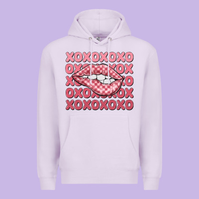 Xoxo Checker Lips Premium Hoodie Designed By Maliassmallbusiness
