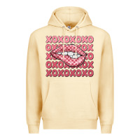 Pina Colada xoxo checker lips Premium Hoodie - MaliasSmallBusiness