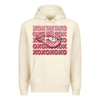 Sandshell xoxo checker lips Premium Hoodie - MaliasSmallBusiness