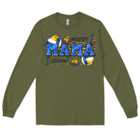 Army Green mama volleyball Long Sleeve Tee - Zillion Design Studio