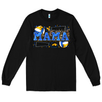 Black mama volleyball Long Sleeve Tee - Zillion Design Studio