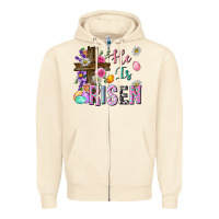 Sandshell he is risen easter Zipper Hoodie - Neo Western