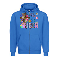 True Royal he is risen easter Zipper Hoodie - Neo Western