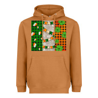 Meerkat irish flag with shamrocks and heart Heavyweight Hoodie - AdoDesignShop