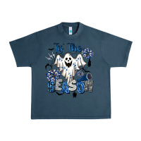 Midnight Navy Tis' The Season Cheer Ghost Urban Heavy Tee - BarkalooDesign