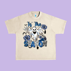 Tis' The Season Cheer Ghost Urban Heavy Tee Designed By Barkaloodesign