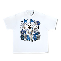 White Tis' The Season Cheer Ghost Urban Heavy Tee - BarkalooDesign