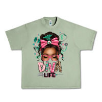 Oil Green afro messy bun diva life Urban Heavy Tee - texasbilliewilder
