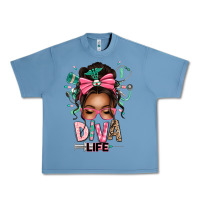 Pebble Blue afro messy bun diva life Urban Heavy Tee - texasbilliewilder