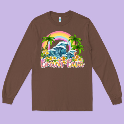 Beach Bum Long Sleeve Tee Designed By Texasbilliewilder