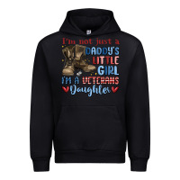 Black i'm not just a daddy's little girl Urban Hoodie - MaliasSmallBusiness