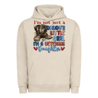 Pigment French Oak i'm not just a daddy's little girl Urban Hoodie - MaliasSmallBusiness