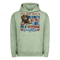 Pigment Oil Green i'm not just a daddy's little girl Urban Hoodie - MaliasSmallBusiness