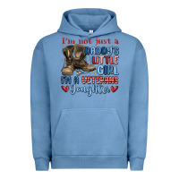 Pigment Pebble Blue i'm not just a daddy's little girl Urban Hoodie - MaliasSmallBusiness