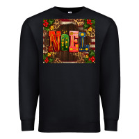 Black noel mistletoe Christmas Premium Sweatshirt - AdoDesignShop